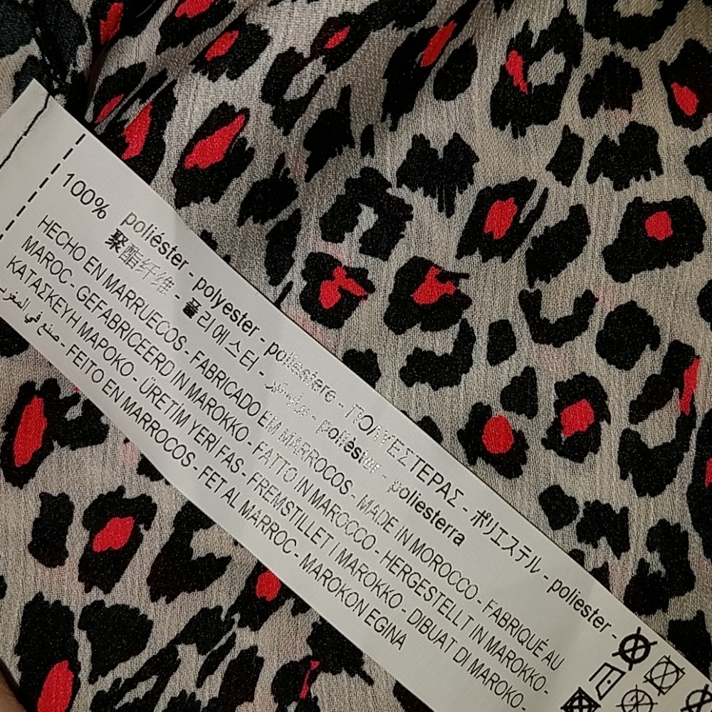 Flowy Animal Print Skirt - Picture 7 of 8